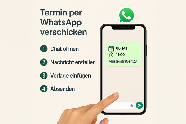 Nutzung von Vorlagen für WhatsApp-Termine