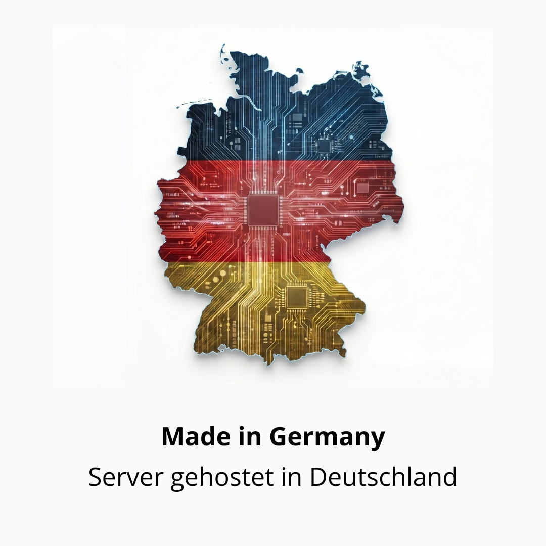 Made in Germany, Server gehostet in Deutschland